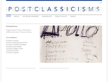 Tablet Screenshot of postclassicisms.org